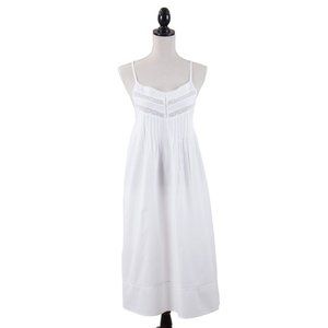 Taleen White 100% Cotton Lightweight Embroidered Nightgown
